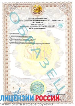 Образец сертификата соответствия (приложение) Жирновск Сертификат ISO 14001
